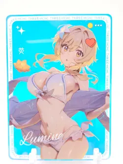 Hmph Hum 3 - Anime Waifu Transparent Trading Card - Lumine - Image 1