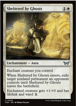 Sheltered by Ghosts - Foil NM, English MTG Duskmourn: Main Set - Image 1
