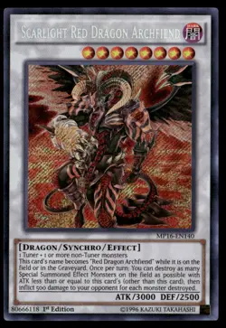 Scarlight Red Dragon Archfiend 2016 Mega-Tins Mega Pack MP16-EN140 Yugioh LP - Image 1