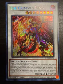 The Crimson King (SECRET RARE) BLZD-EN036 (MINT) 1st Edition Yu-Gi-Oh! Konami - Image 1