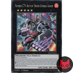 Yugioh Number C79: Battlin' Boxer General Kaiser LD10-EN035 Super Rare 1st NM - Image 1