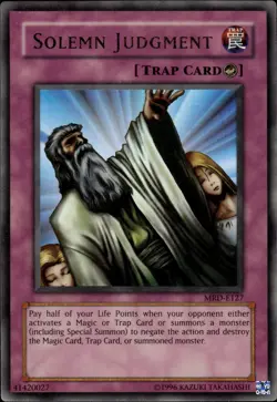 Solemn Judgment - Ultra Rare MRD-E127 - MP - YuGiOh - Image 1