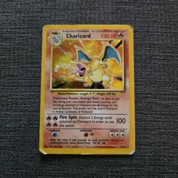 Original HOLO Charizard 4/102 Base Set 1998 Vintage Pokemon Card WOTC HP PSA1 - Image 2