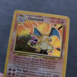 Original HOLO Charizard 4/102 Base Set 1998 Vintage Pokemon Card WOTC HP PSA1 - Image 5