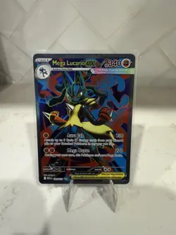 Pokemon TCG Mega Lucario EX 160/132 Ultra Rare Holo Card Mega Evolution NM - Image 1