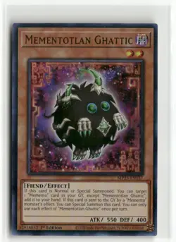 Yugioh Mementotlan Ghattic MP25-EN157 Ultra Rare NM 1st Ed - Image 1