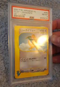 2001 Pokemon Pokemon Card VS Clair's Dragonite 1st Edition #049/141 PSA 8 - Image 5