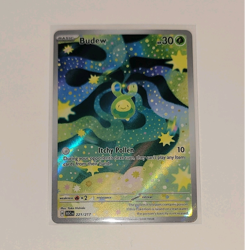 Budew 221/217 Illustration Rare | Ascended Heroes Full Art Holo Pokemon Card NM - Image 1