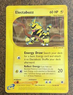 Electabuzz 76/165 Expedition Uncommon Pokemon Card. - Image 1