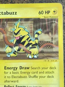 Electabuzz 76/165 Expedition Uncommon Pokemon Card. - Image 3