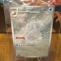 2025 Pokemon Card - CRABOMINABLE - 149/142 - Holiday Snowflake Stamp Promo - Image 1