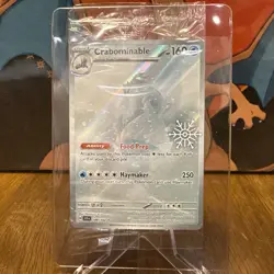 2025 Pokemon Card - CRABOMINABLE - 149/142 - Holiday Snowflake Stamp Promo - Image 3