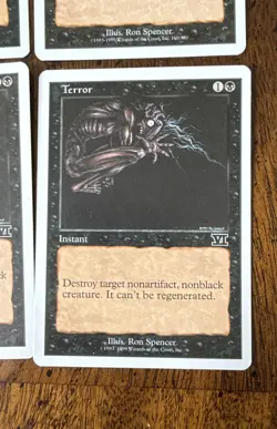 Terror Revised Edition Regular Magic, The Gathering MTG M/HP - Image 2