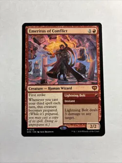 Emeritus of Conflict - Secrets of Strixhaven MTG Plus Bonus Rare!!! - Image 1