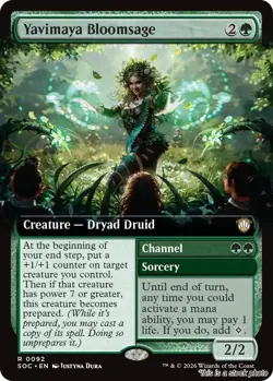 Yavimaya Bloomsage (Extended Art) [SOC - 92] - NM TCG MTG - Image 1