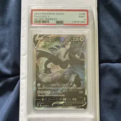 Pokemon 2022 Silver Tempest Lugia V Full Art Ultra Rare Holo #186 PSA 9 - Image 2