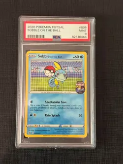 Sobble on the Ball 005/005 | Futsal | PSA 9 | Pokemon - Image 1