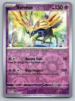 Xerneas 088/191 Uncommon Surging Sparks Pokemon Reverse Holo Near Mint - Image 1