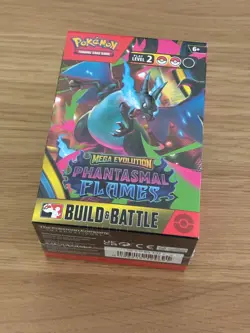 Pokemon TCG Mega Evolution Phantasmal Flames Build and Battle Box New and Sealed - Image 1