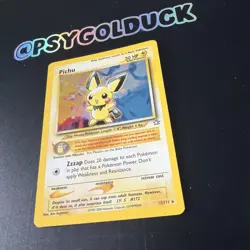Pichu 12/111 Neo Genesis WOTC Vintage Holo Pokemon TCG - LP/NM B4 - Image 3