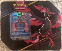 Pokemon Crown Zenith MOLTRES Tin NEW Sealed 5 PACKS Galarian Gallery Gold Chase - Image 1