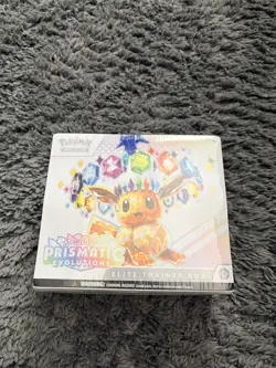 SEALED-Pokemon TCG Scarlet & Violet Prismatic Evolutions ETB Elite Trainer Box - Image 1