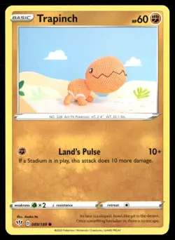 Trapinch Darkness Ablaze 089 Common Pokemon Near Mint - Image 1