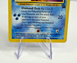 2000 Pokemon Articuno Black Star Promo #22 NM Aoki Error - Image 3