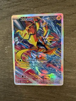 Pokemon Zeraora 151/142 Illustration Rare Full Art Holo English 120 HP - Image 1