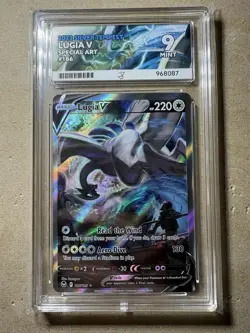 Pokemon TCG Lugia v Silver Tempest 186/195 3x10 Sub Grades. Ace 9 - Image 2