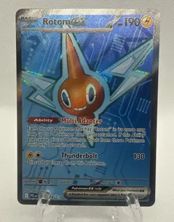 Pokemon TCG Holo Ultra Rare Full Art Rotom Ex 111/094 Phantasmal Flames NM - Image 1