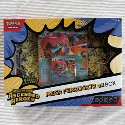 Pokemon TCG Mega Evolution Ascended Heroes Mega Feraligatr ex Box FACTORY SEALED - Image 1