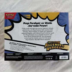 Pokemon TCG Mega Evolution Ascended Heroes Mega Feraligatr ex Box FACTORY SEALED - Image 2