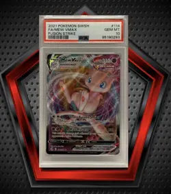 FA/Mew Vmax *PSA 10* 2021 Pokemon Sword & Shield Fusion Strike #114 GEM MT - Image 1