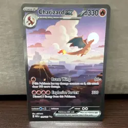 Pokemon Charizard ex 199/165 SV: Scarlet & Violet 151 Holo 330HP English - Image 1