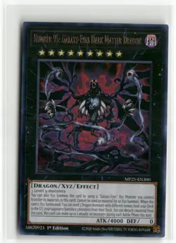 Yugioh Number 95: Galaxy-Eyes Dark Matter Dragon MP25-EN300 Ultra Rare NM 1st Ed - Image 1