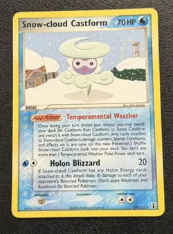 Snow-Cloud Castform 29/113 - EX Delta Species Rare Pokemon TCG NM - 2005 - Image 1
