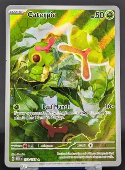 Pokemon Caterpie #172/165 English Scarlet & Violet 151 Illustration Rare - Image 1