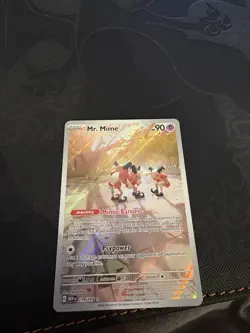Pokemon Mr. Mime 179/165 SV 151 Illustration Rare Holo MP - Image 1