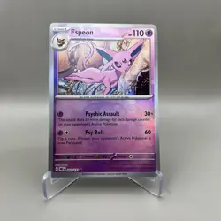 Espeon Master Ball Pattern 033/131 - Prismatic Evolutions Reverse Holo Pokemon - Image 1