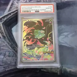 PSA 10 Bulbasaur 133 Enhanced Box Topper, Pokemon Single Mega Evolution, Gm Mt - Image 1