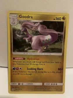 Pokemon Goodra Holo Rare 94/131 SM Forbidden Light 2018 160 HP Hydration - Image 1