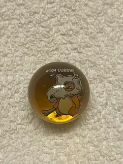 Vintage | Cubone #104 | Collectible Pokemon Marble | Holo/Iridescent Available! - Image 2