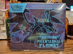 Pokemon Mega Evolution Phantasmal Flames Elite Trainer unopened Box - Image 1
