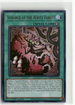 Yugioh Scourge of the White Forest MP25-EN250 Ultra Rare NM 1st Ed - Image 1