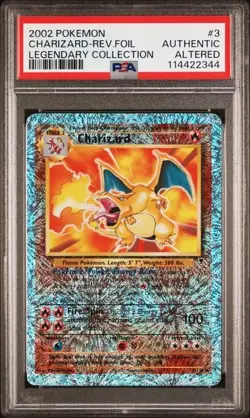 Pokemon Charizard Legendary Collection 3/110 Reverse Holo Rare PSA AA - Image 3