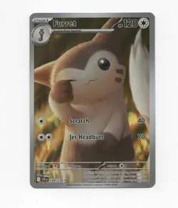 Pokemon TCG Furret 168/159 Sv09: Journey Together Full Art - Image 1