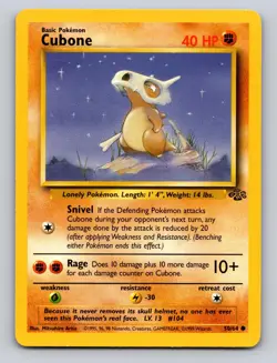 Cubone 50/64 Common Jungle Pokemon Unlimited MP - Image 1