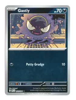 Gastly 054/094 Common Reverse Holo ME02: Phantasmal Flames Pokemon NM - Image 1