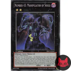 Yugioh Number 43: Manipulator of Souls PRIO-EN047 Common 1st Edition NM - Image 1